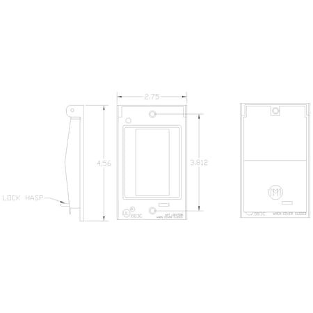 Mulberry Electrical Box Cover, Rectangular, Aluminum 30537Z